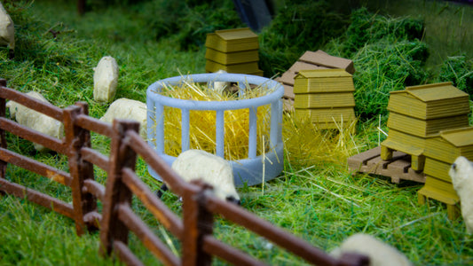OO Gauge round livestock feed ring, pack of 2