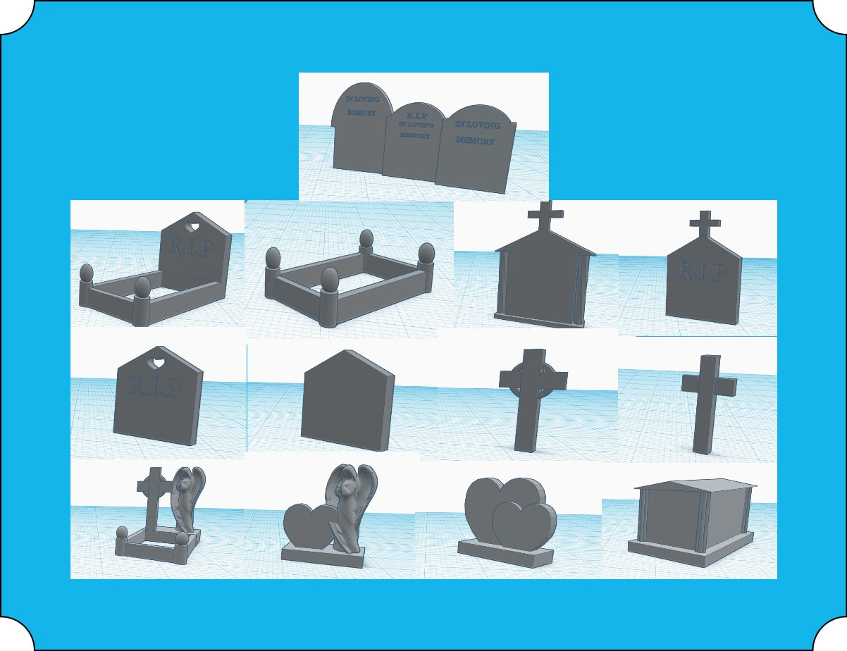 Gravestones STL Download