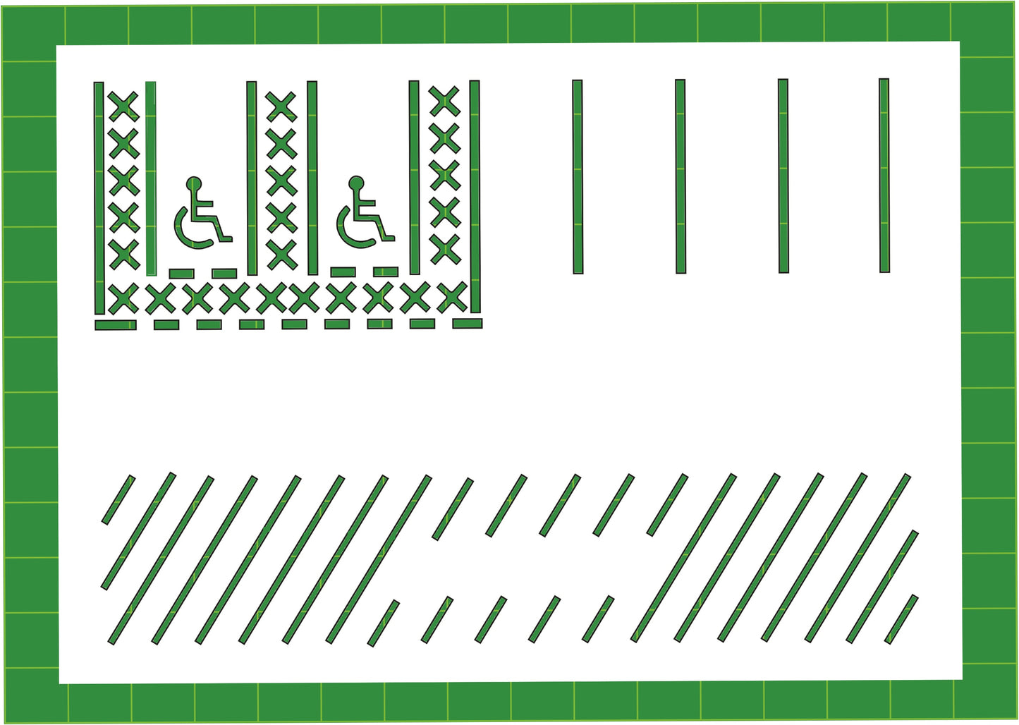 OO Gauge road marking stencil set