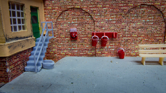 O, OO, TT & N Gauge Station Fire Buckets Suited to Steam ERA and Heritage station modelling