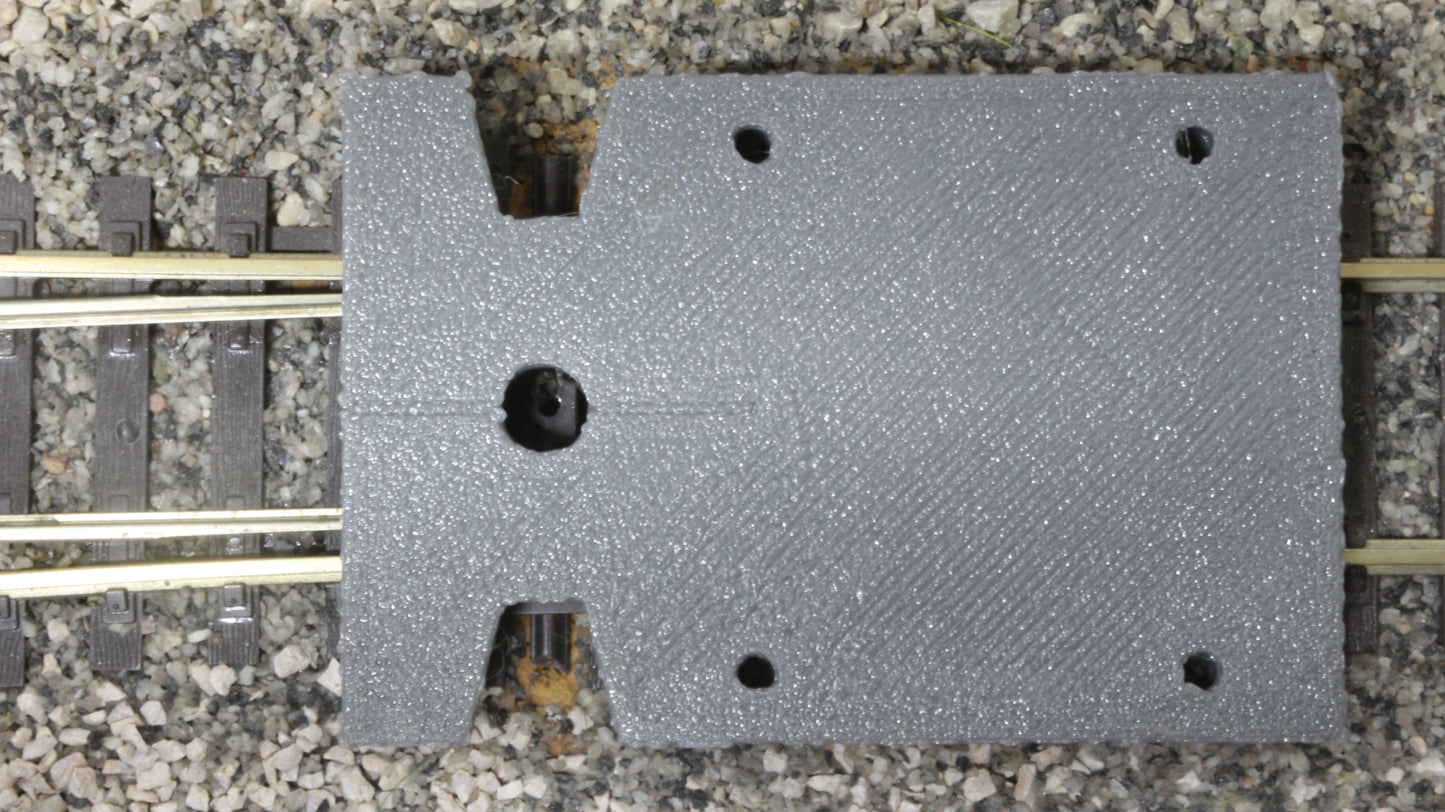 OO gauge Point motor fitting guide tool suitable for DCC Concepts iP Motors and Tortoise (and Smail) Motors
