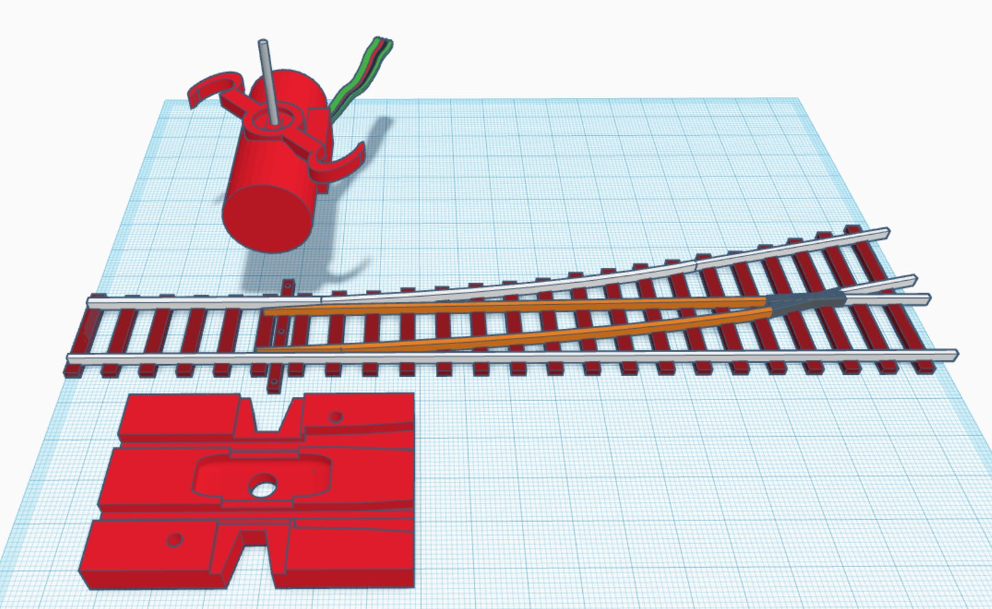 OO Gauge Peco Twistlock point motor guide jig