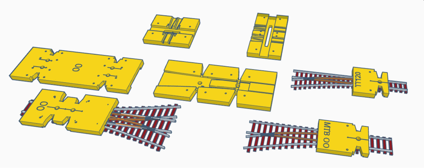 MTB Point Motor Jigs for MP1, MP4 & MP5 Point motors