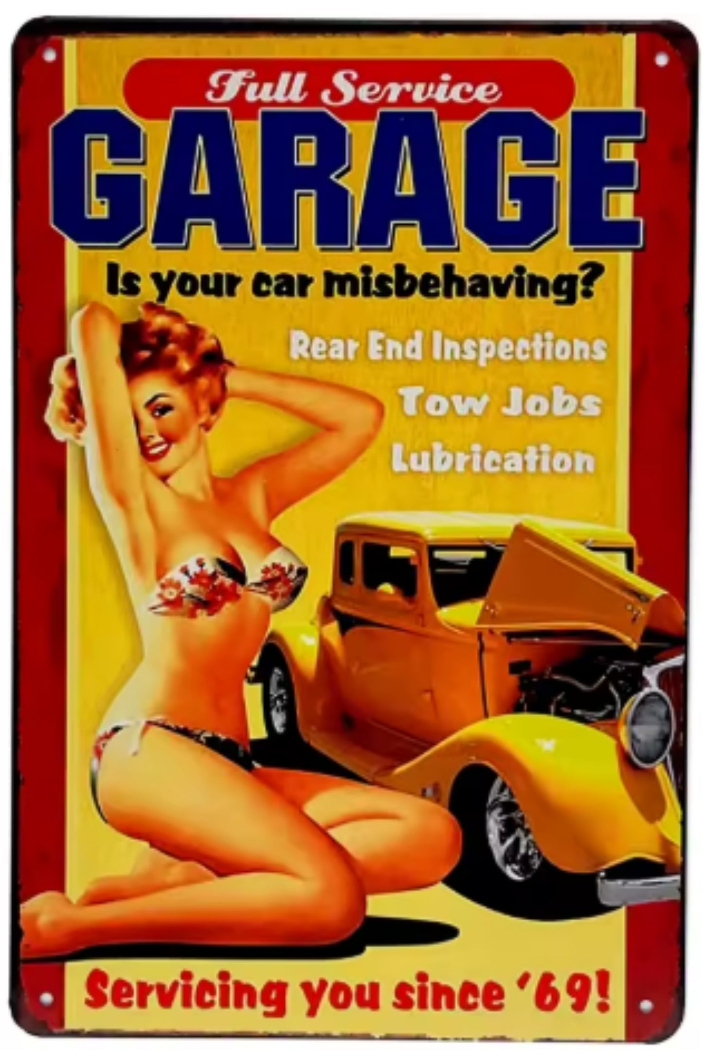 Replica Vintage USA Gas Station Signs (A6 150mm x 100mm)