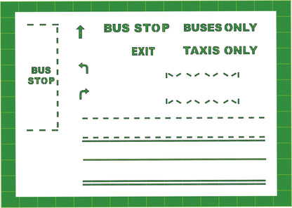 OO Gauge road marking stencil set