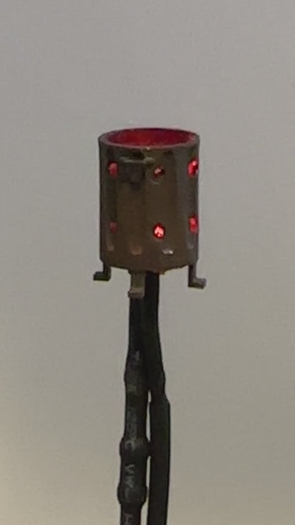 OO Gauge Garden Incinerator Bin with 12V flickering LED