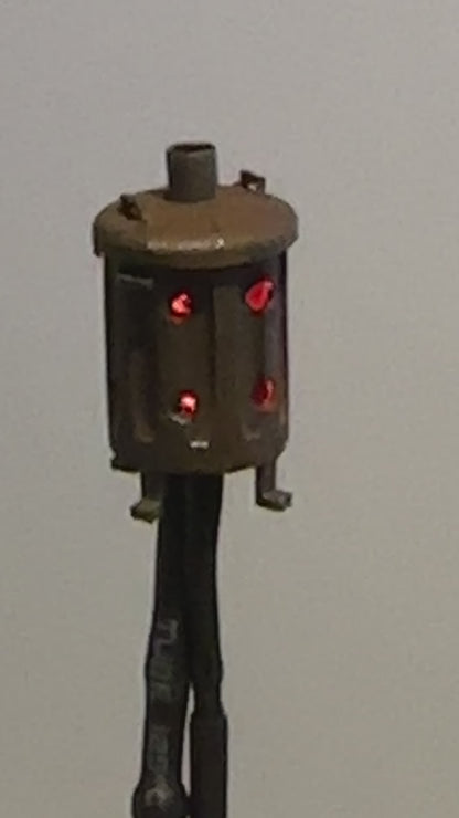 OO Gauge Garden Incinerator Bin with 12V flickering LED
