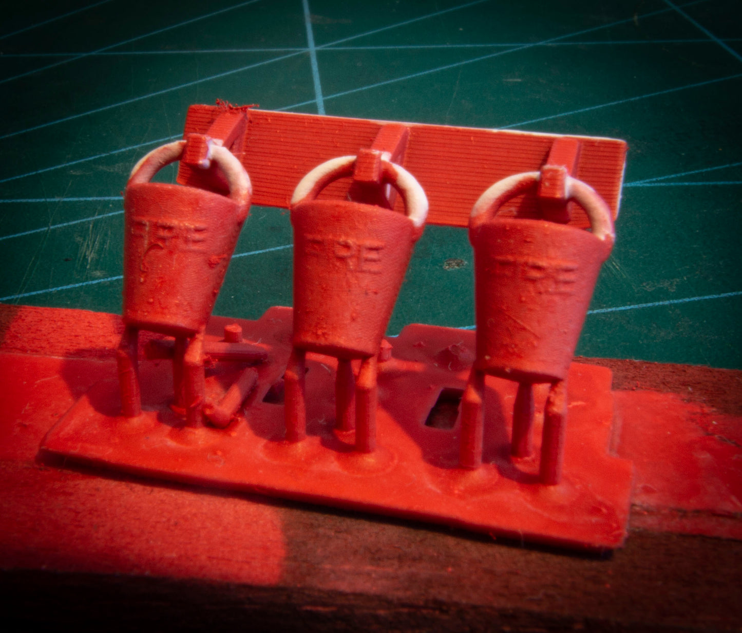 O, OO, TT & N Gauge Station Fire Buckets Suited to Steam ERA and Heritage station modelling