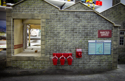 O, OO, TT & N Gauge Station Fire Buckets Suited to Steam ERA and Heritage station modelling