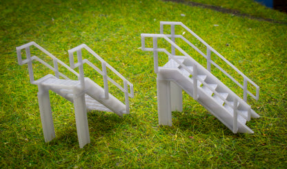 O, OO, TT & N Gauge Platform Access Steps Pack of 2