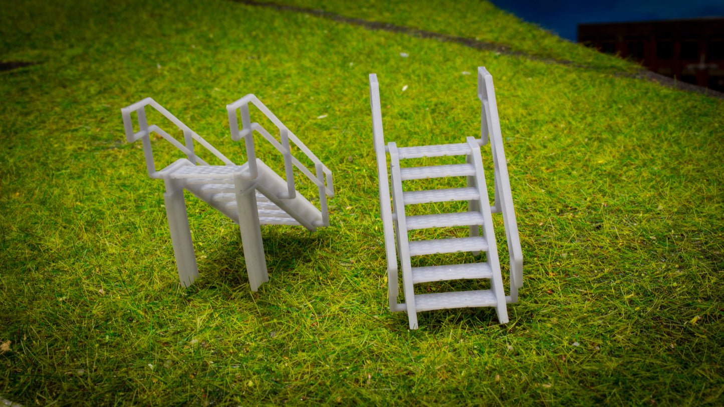 O, OO, TT & N Gauge Platform Access Steps Pack of 2