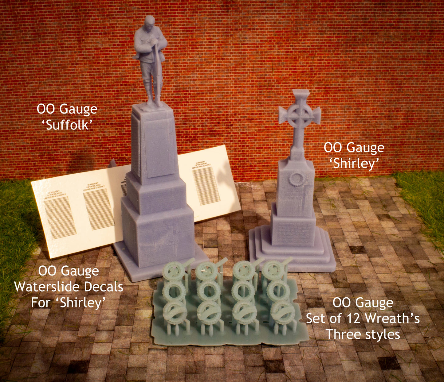 OO, TT and N Gauge War Memorials / Town Monuments