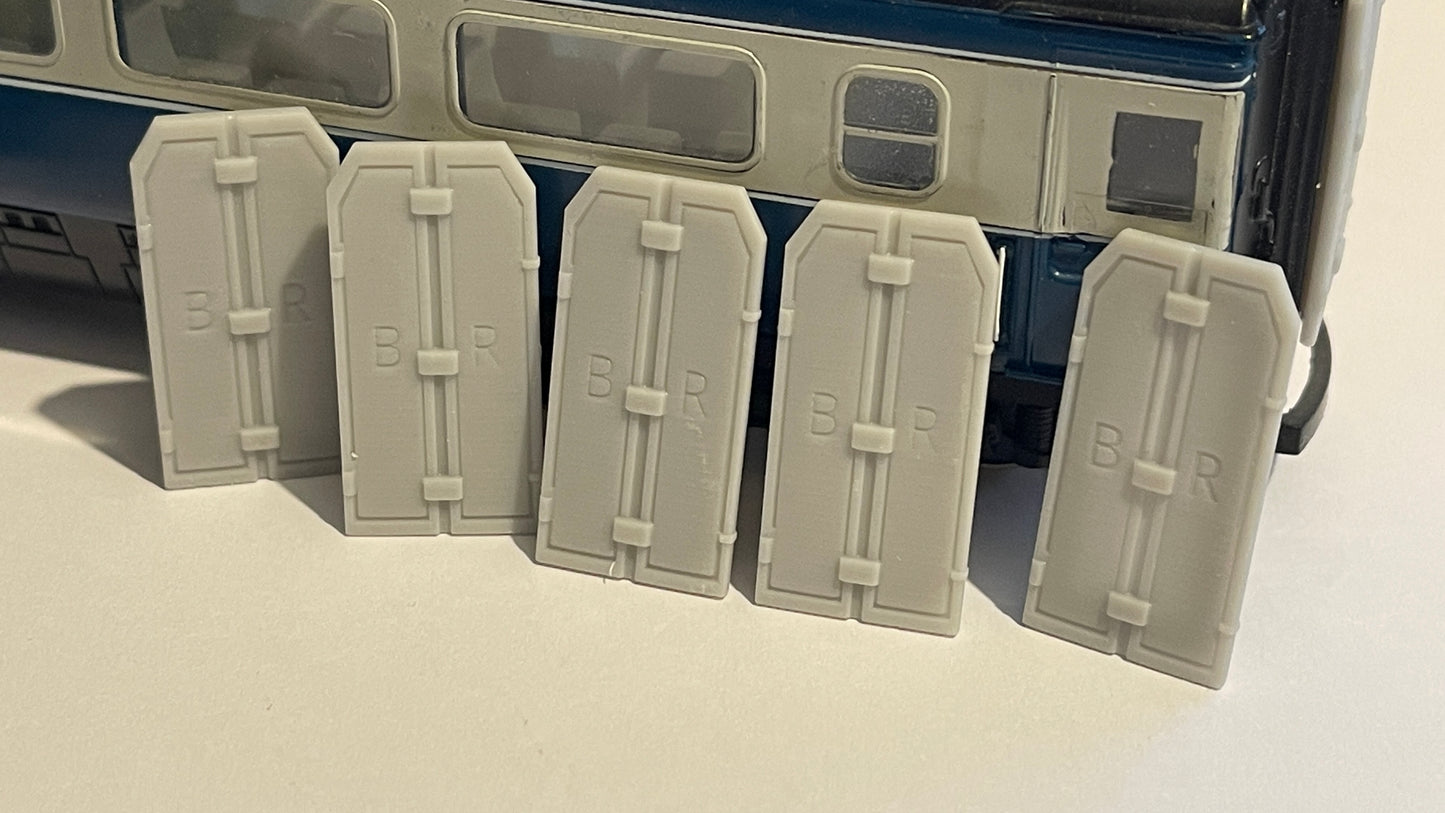 OO End coach door blanks for Hornby coaches