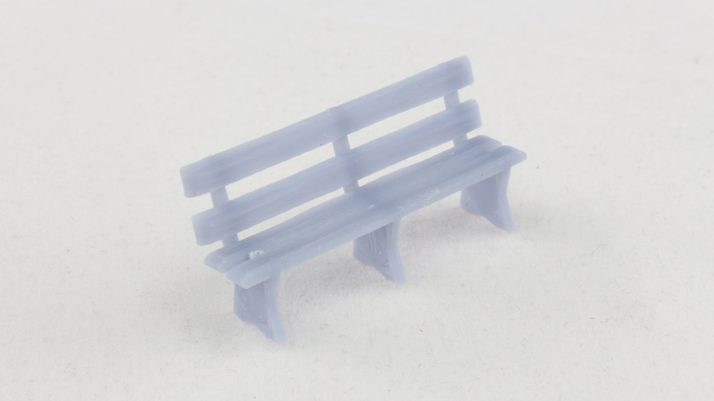 O, OO, TT & N Gauge GWR style Platform Benches (5 Pack)