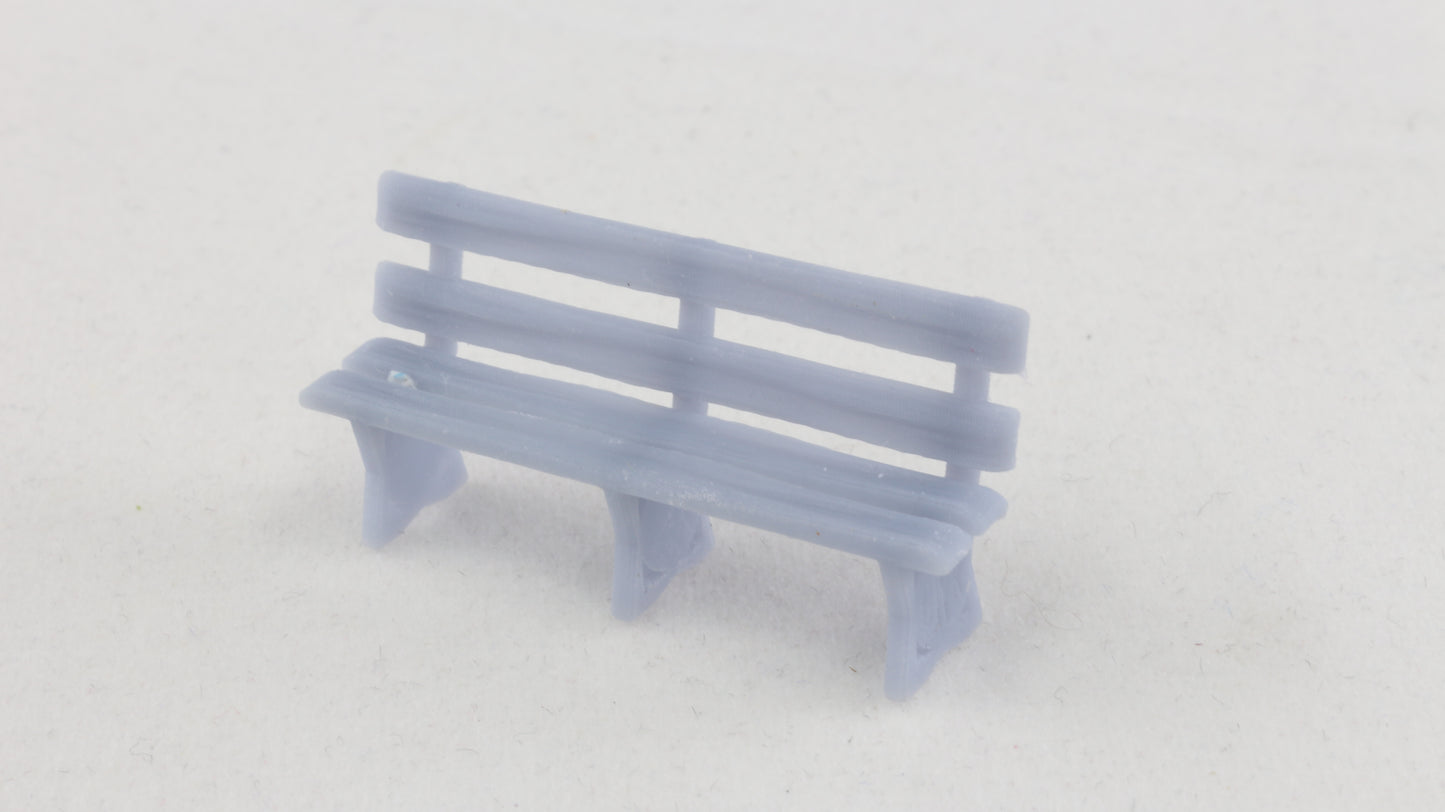 O, OO, TT & N Gauge GWR style Platform Benches (5 Pack)