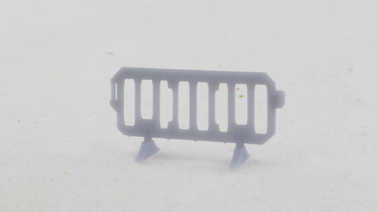 O, OO, TT & N Gauge Modern Plastic Road Chapter 8 Work Safety Barriers (Pack Of 10)